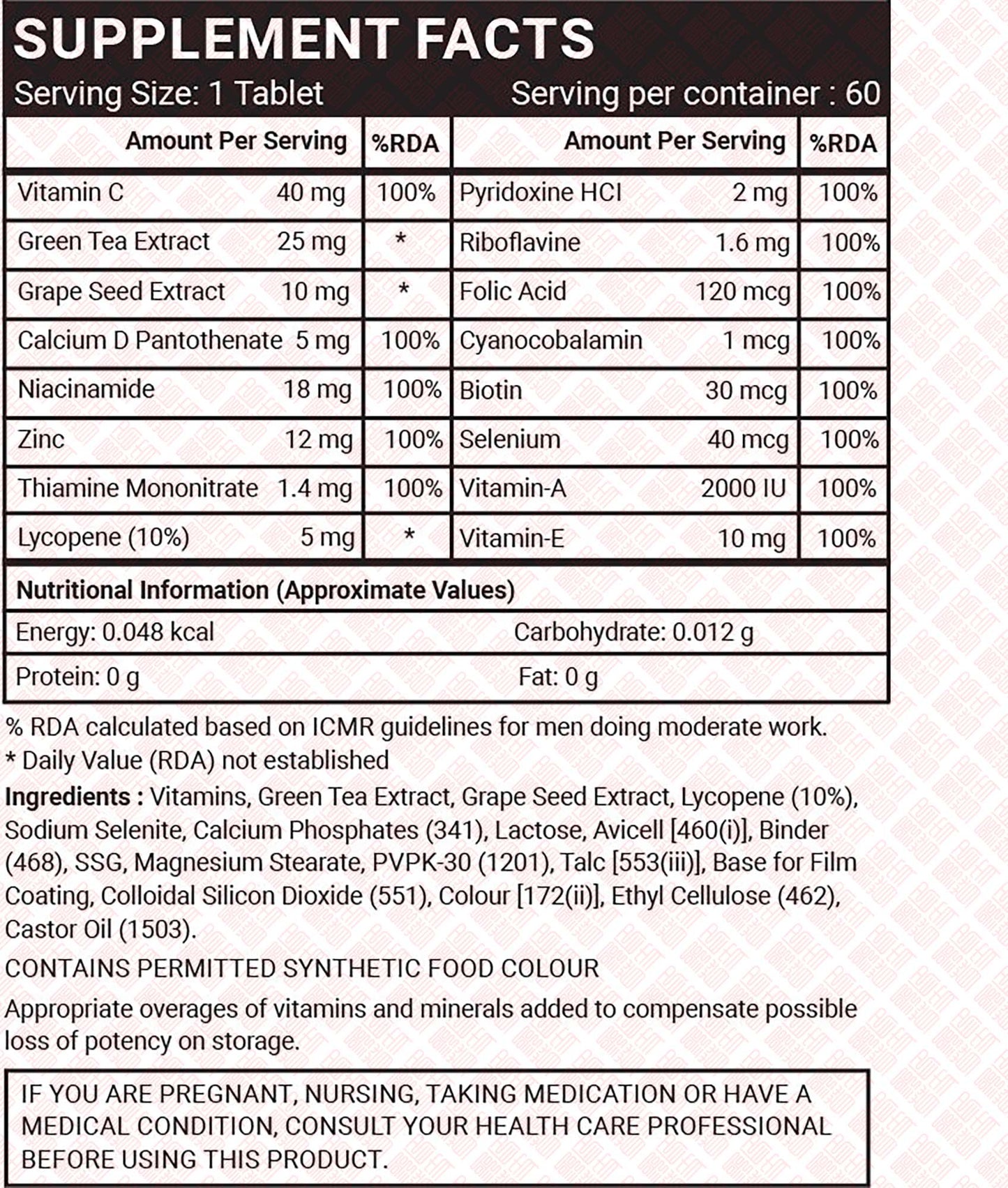 InLife Antioxidants 抗氧化剂 UPC 8906089930080