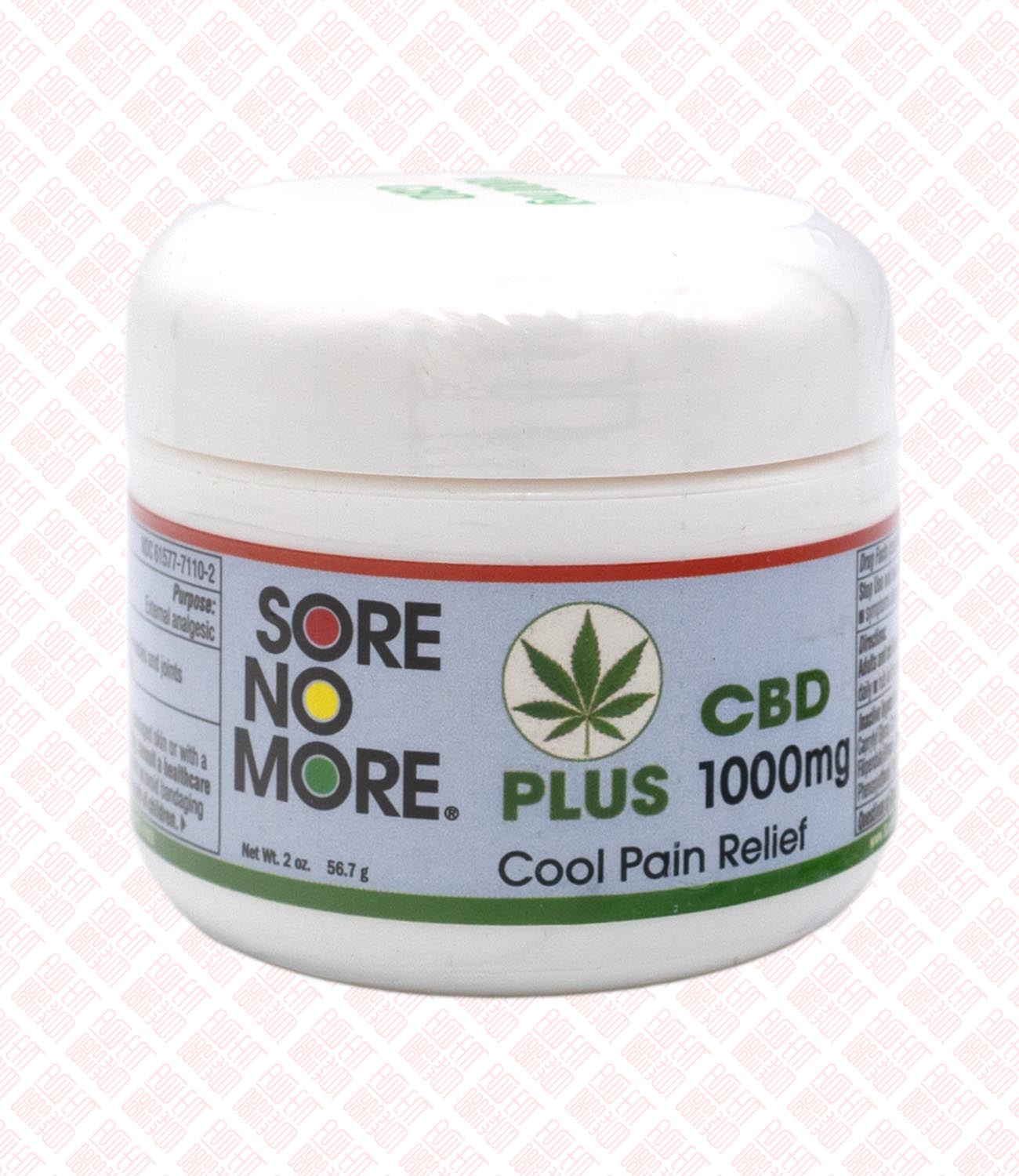 Sore No More Plus CBD 美国止痛膏大麻二酚 UPC 763669035003 Indochina Ginseng 印支参茸