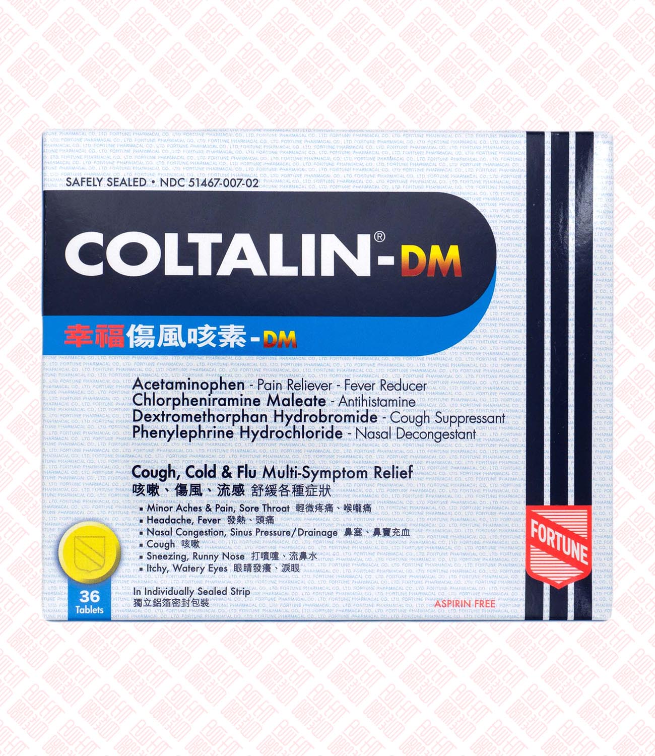 Coltalin-DM 幸福伤风咳素-DM UPC 4897053382032 Indochina Ginseng 印支参茸
