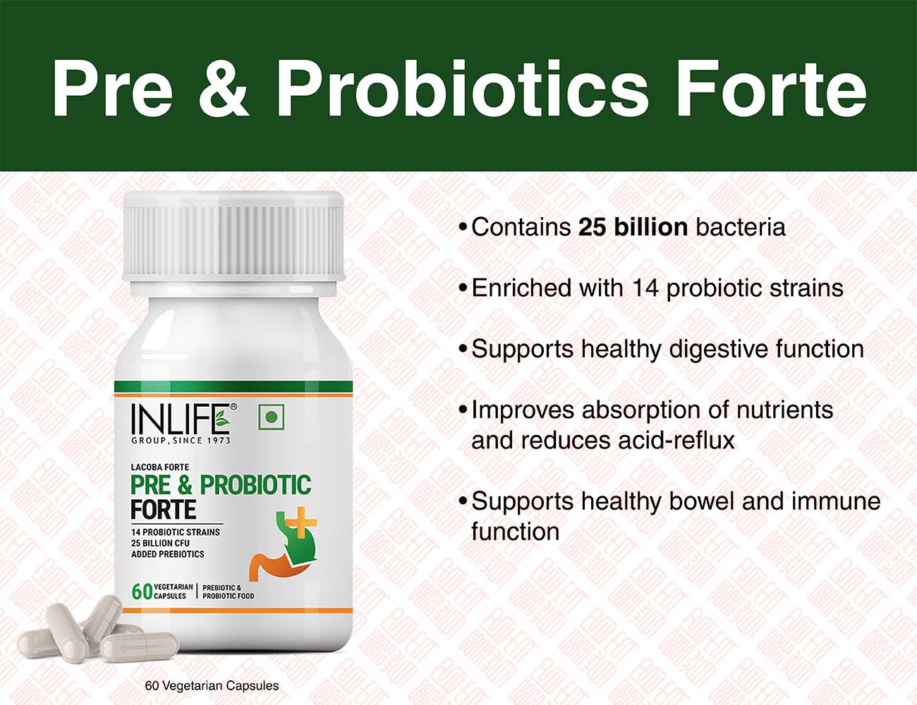 Pre & Probiootics Forte 加强益生元+益生菌 UPC 8906089931322